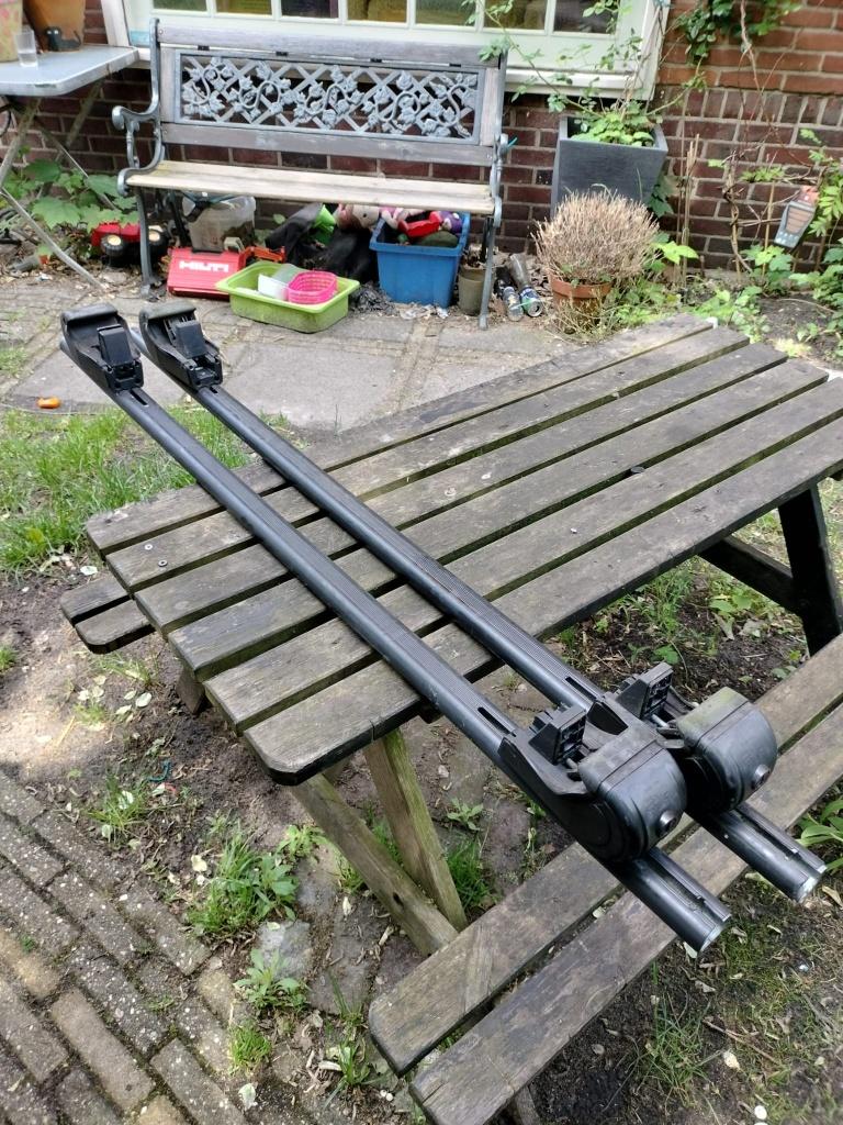Universele dakdragers voor dakrail, Auto diversen, Dakdragers, Ophalen, Gebruikt