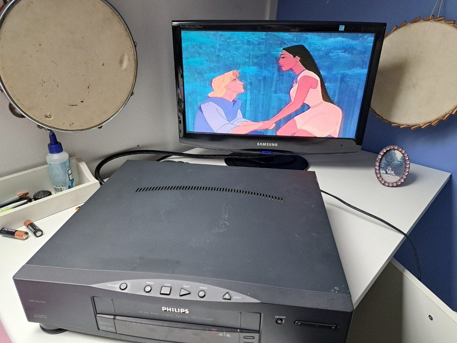 Philips VHS videospeler recorder stereo vcr, Ophalen of Verzenden, Gebruikt, VHS-speler of -recorder