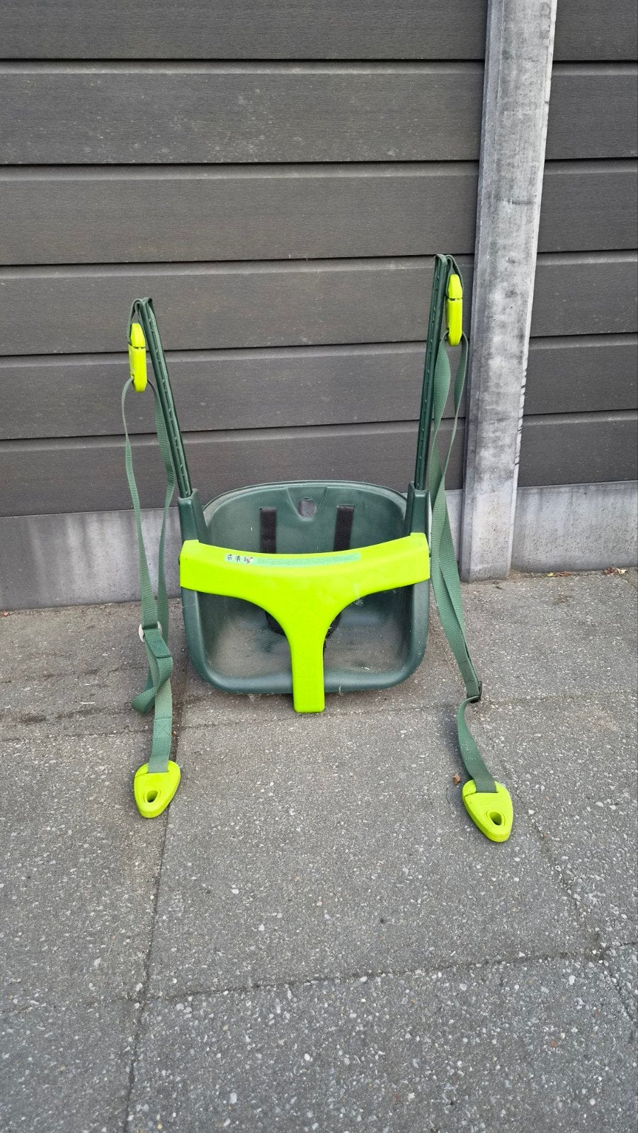 Groene babyschommel voor buiten, Ophalen, Gebruikt, Schommel