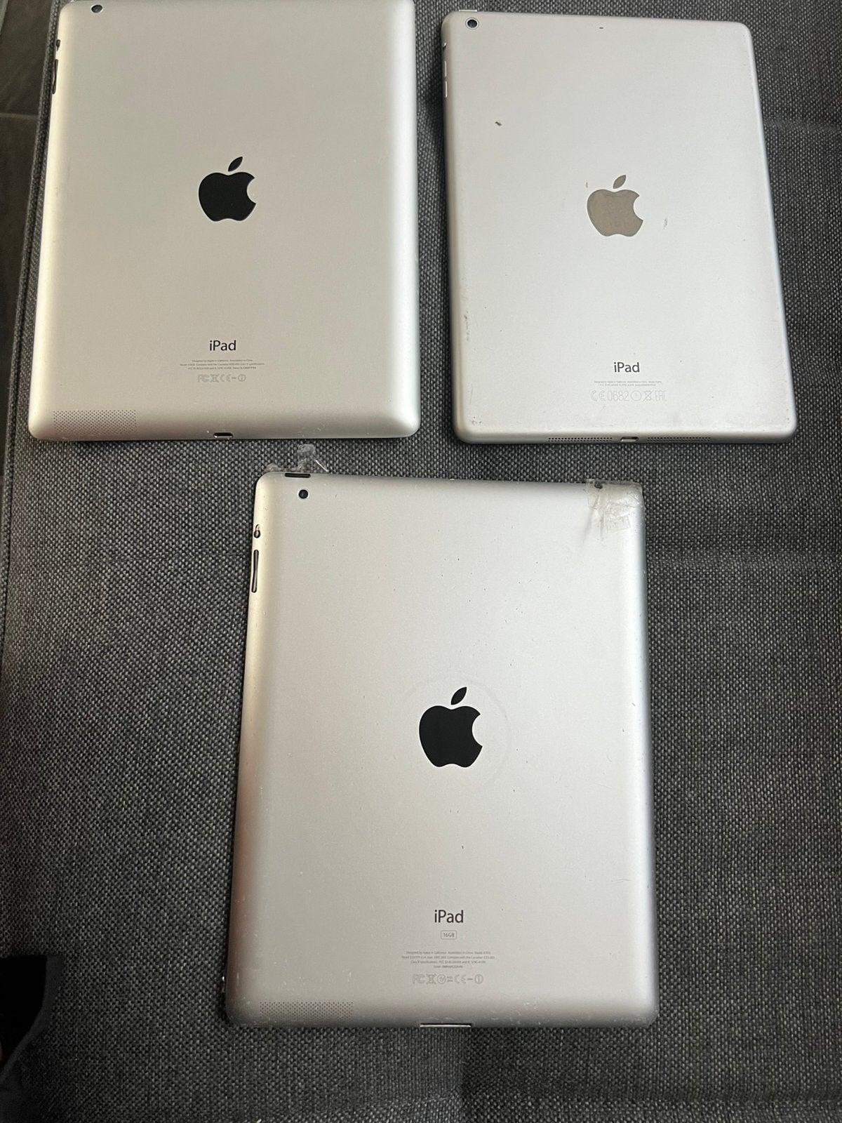3x Apple iPad - Defect voor onderdelen of reparatie, Computers en Software, Apple iPad, Wit, Niet werkend, Ophalen