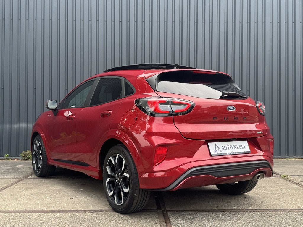 Ford Puma 1.0 EcoBoost 155 pk Hybrid ST-Line X Panoramadak,, Auto's, Ford, Voorwielaandrijving, Leder en Stof, 23 km/l, Bedrijf