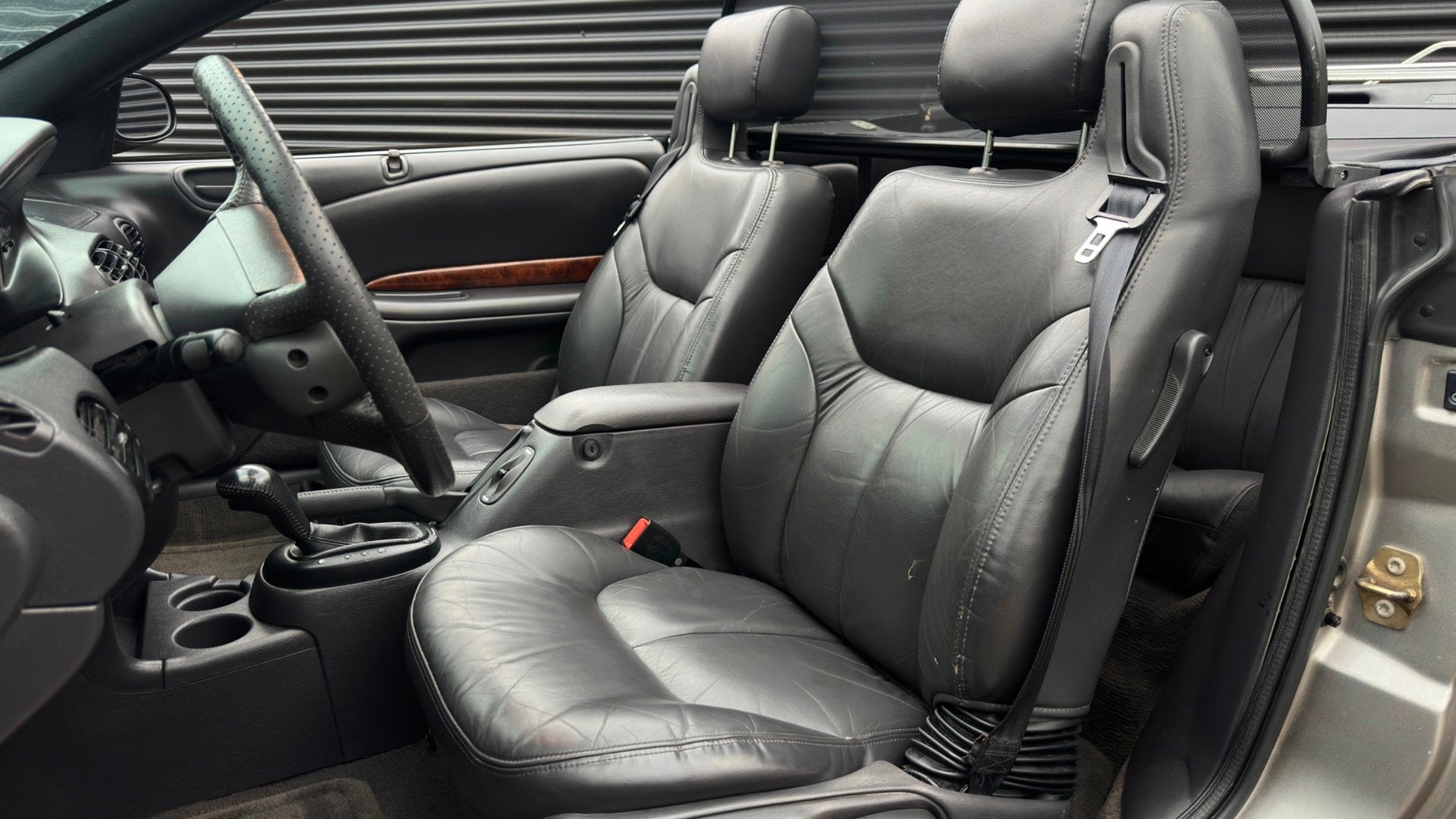 Chrysler Stratus 2.5i V6 LX Convertible | Lage kilometerstan, Auto's, 450 kg, Gebruikt, Zwart, 2497 cc