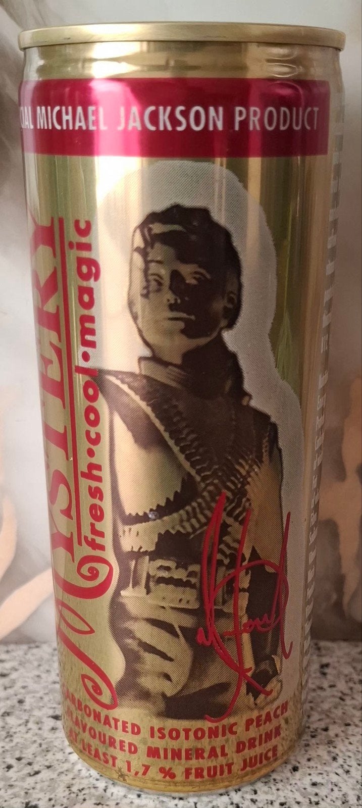 Michael Jackson Mystery Drink Blik - Ongeopend (1998), Ophalen of Verzenden, Nieuw, Gebruiksvoorwerp