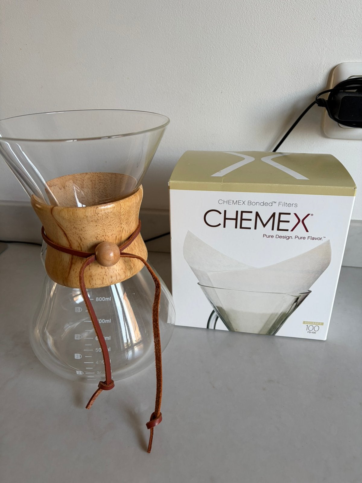 Chemex koffiemaker pour over slow coffee