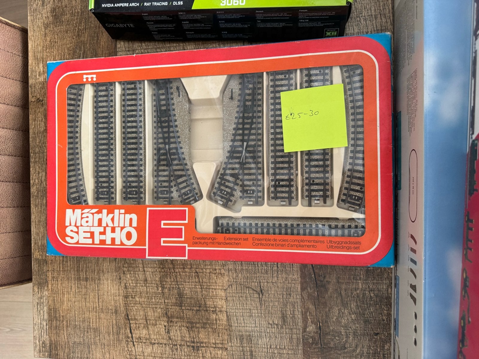 Märklin H0 Uitbreidingsset Rails met Wissels, Wisselstroom, Gebruikt, Rails, Ophalen of Verzenden