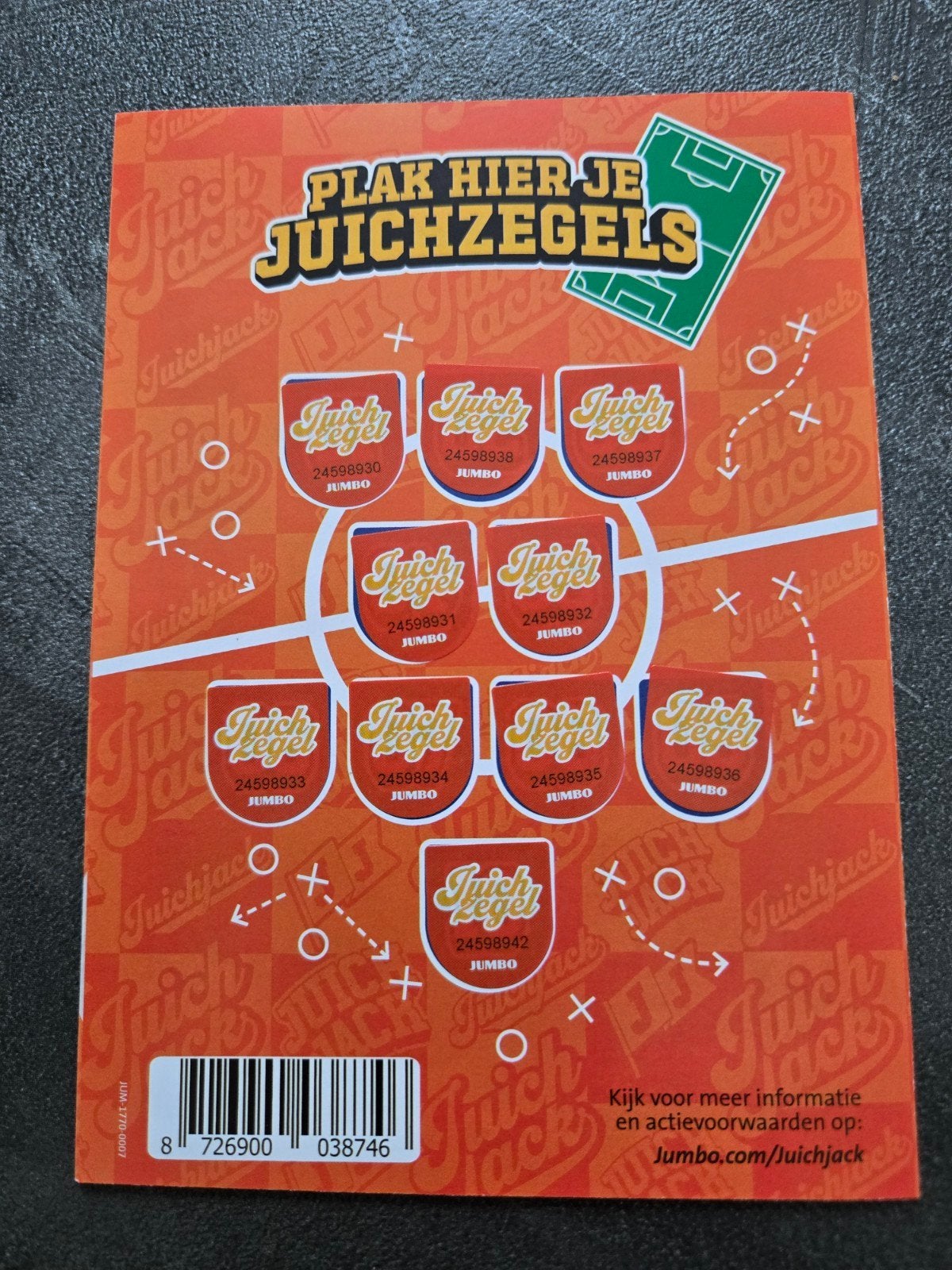 Jumbo Juichzegels - Juichjack spaaractie, Verzamelen, Supermarktacties, Jumbo, Ophalen of Verzenden