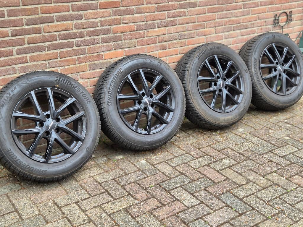 licht metalen velgen Zwart, Auto-onderdelen, Banden en Velgen, Ophalen, Banden en Velgen, 17 inch, Winterbanden