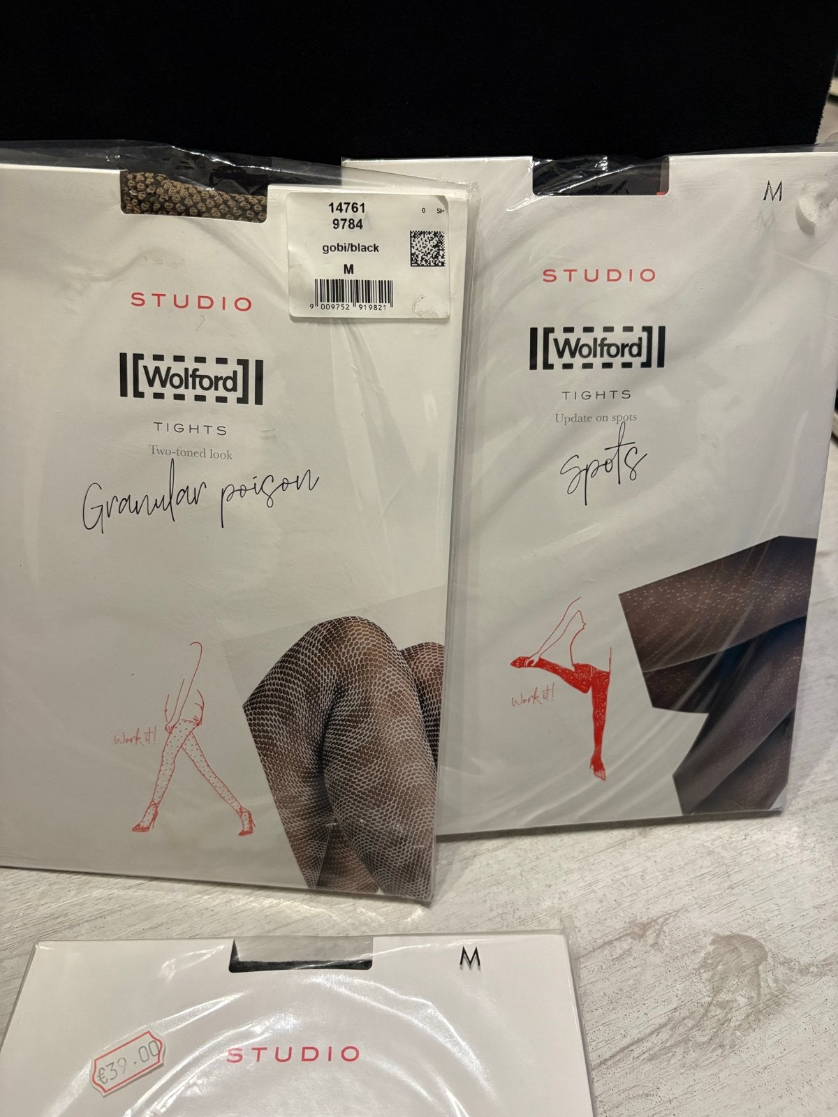 Wolford Studio Panty's maat M, Verzenden, Zwart, Nieuw, Maat 40/42 (M)