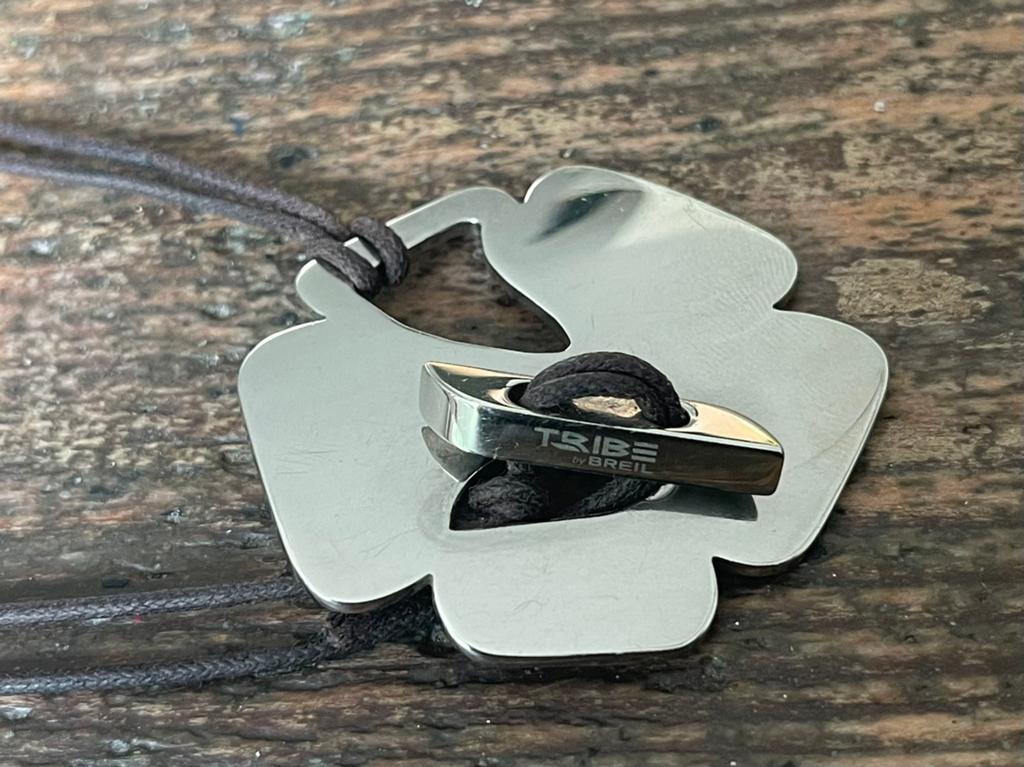 Rvs Breil ketting, Ophalen of Verzenden, Bruin, Overige materialen