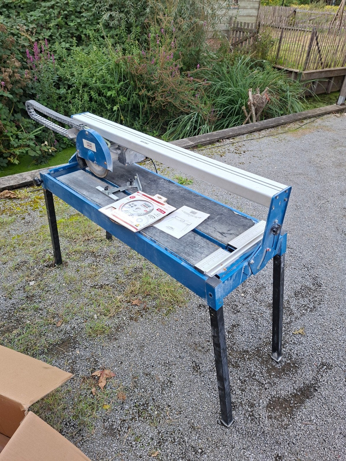 HBM Professionele Tegelzaagmachine 1200W, Ophalen, Gebruikt, 70 mm of meer, Overige typen
