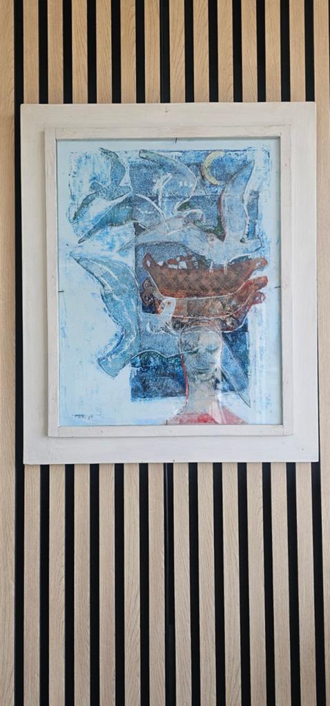 Abstract Houten Wandkunst / Reliëf Schilderij, Ophalen of Verzenden