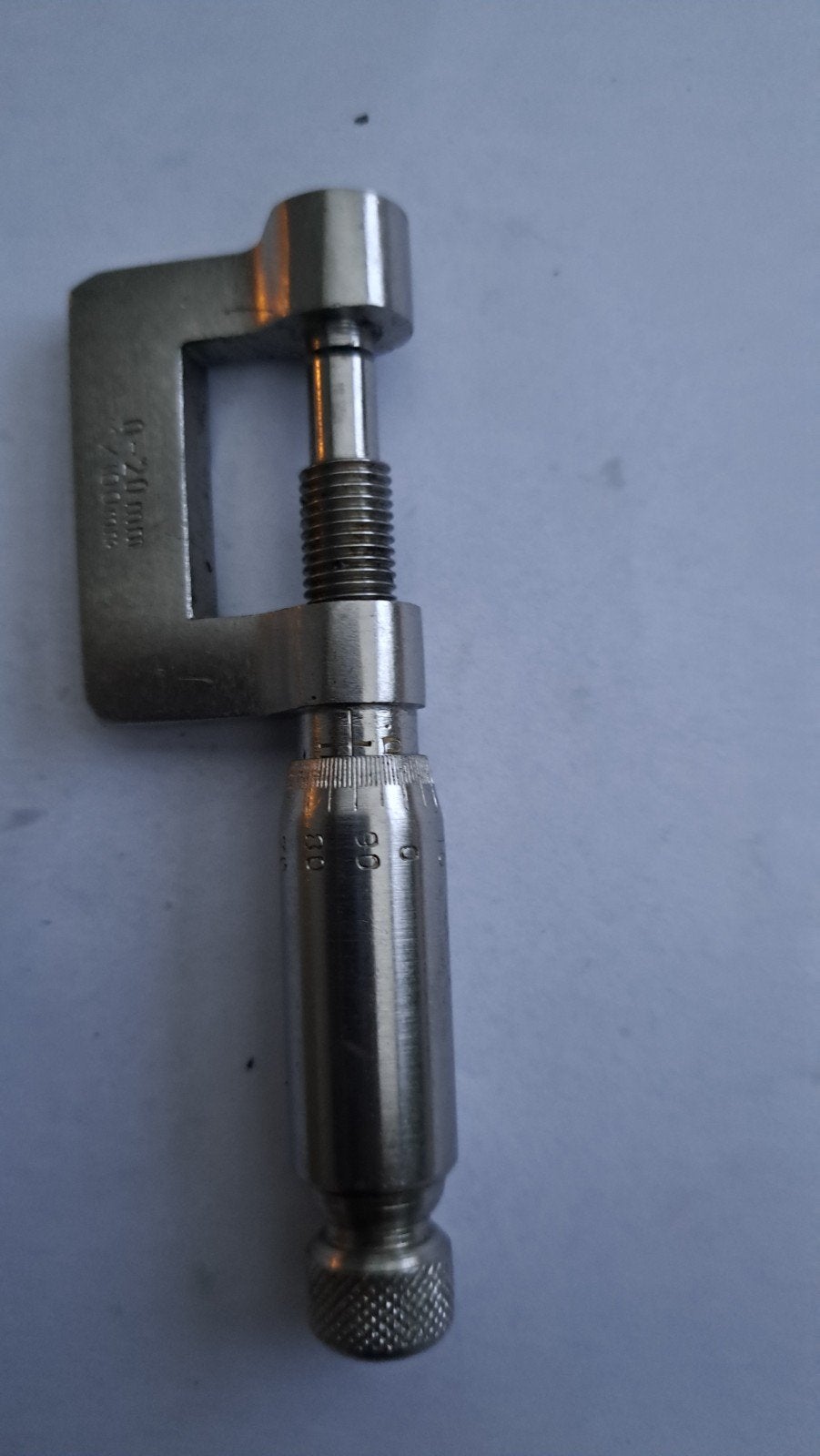 Vintage miniatuur micrometer, Ophalen of Verzenden, Zo goed als nieuw