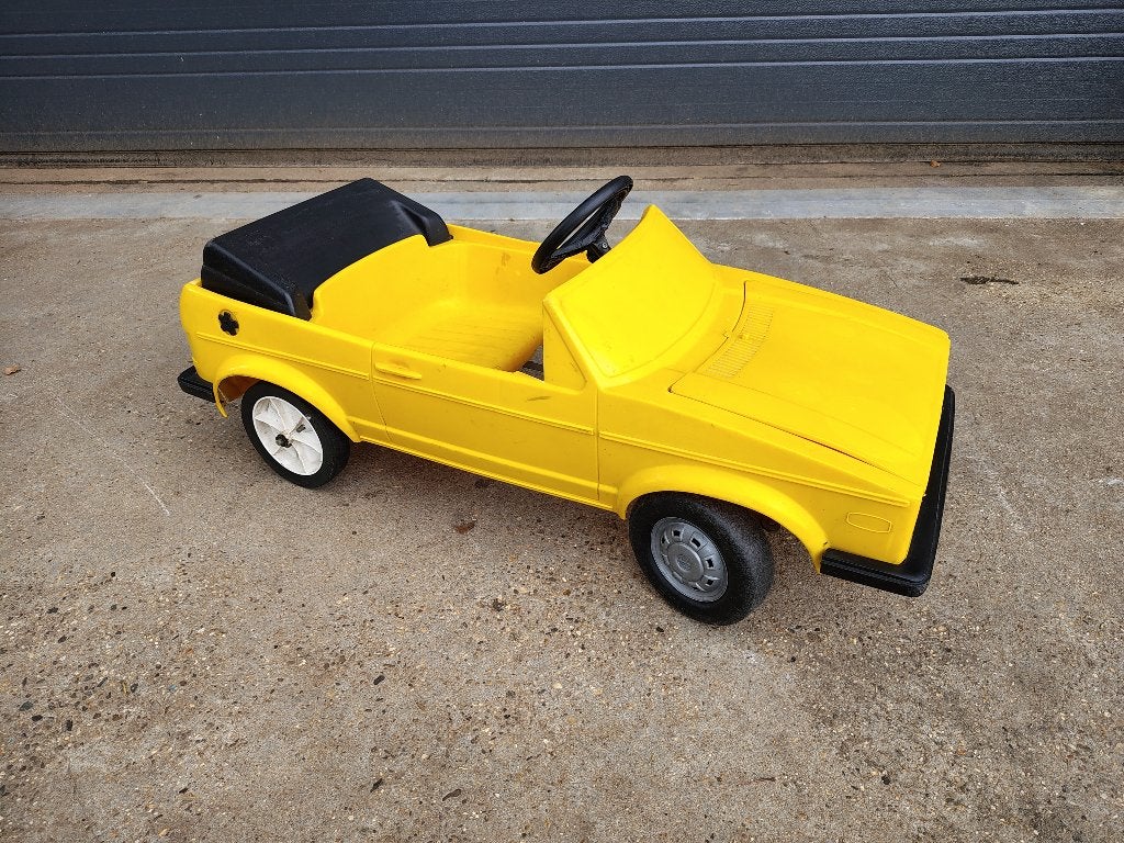 Plastic Trapauto Volkswagen Golf 1 Cabrio GLi (jaren 80), Verzenden