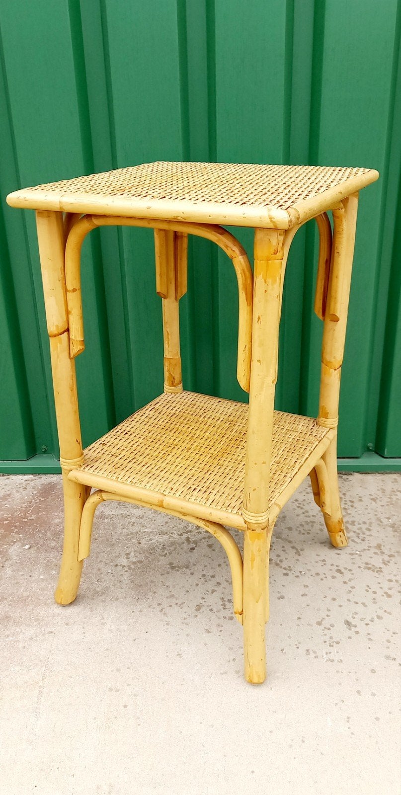 Vintage, rotan plantentafel, Rohé Noordwolde jaren 70, Ophalen, Zo goed als nieuw, Vintage