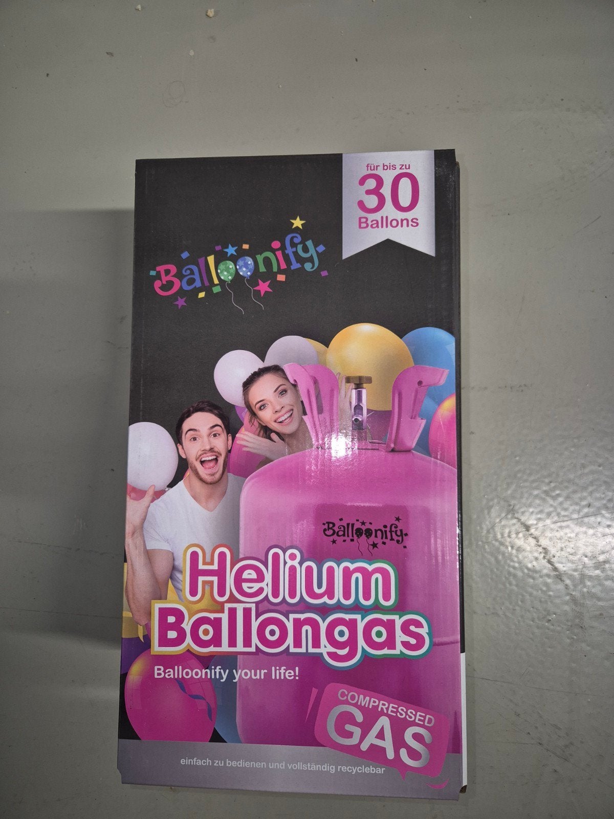 Helium Ballongas voor tot 30 ballonnen - Feestartikelen, Verjaardag, Onbekend, Nieuw, Ophalen of Verzenden