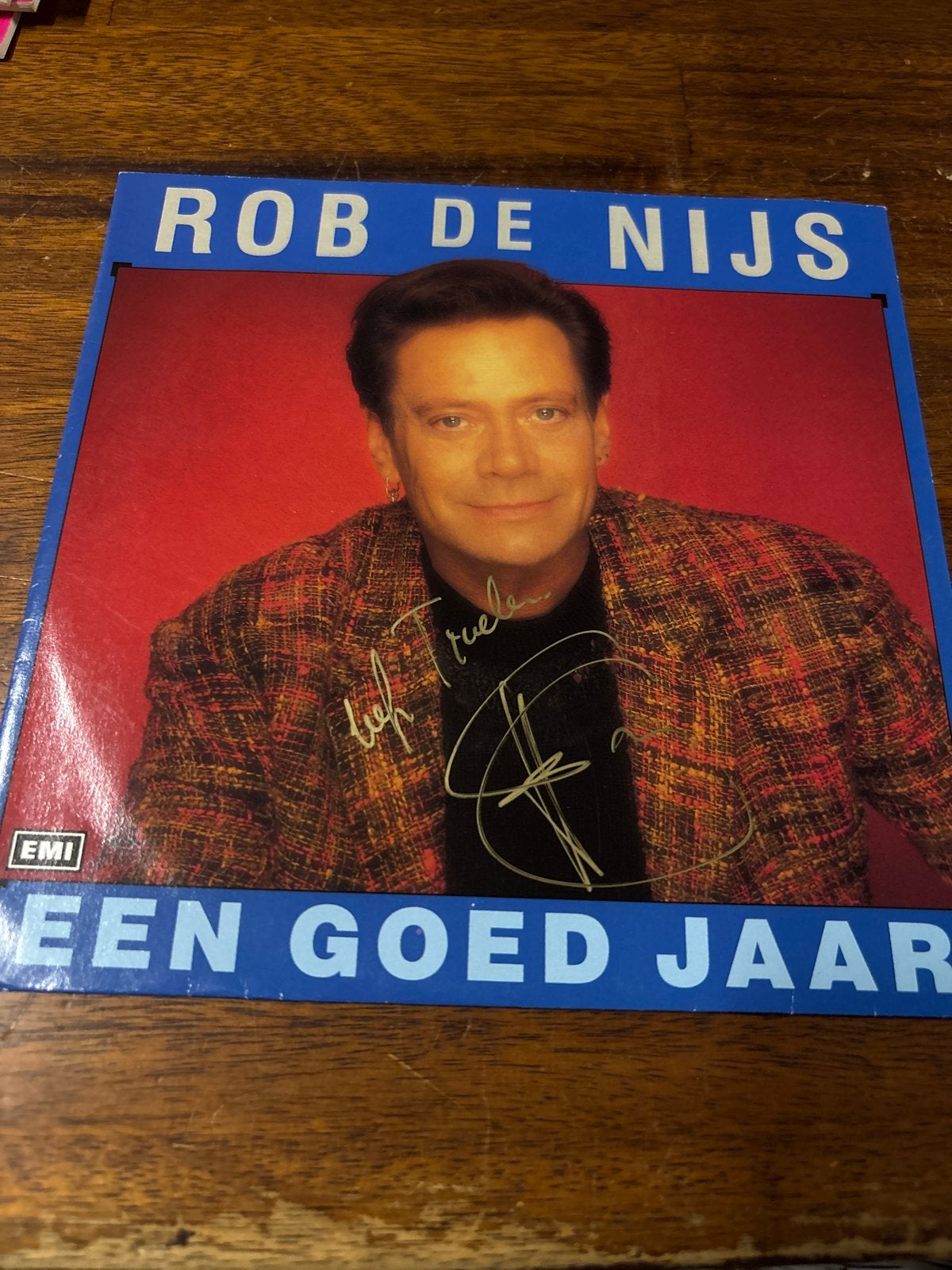Rob de Nijs - Een Goed Jaar (Gesigneerde Single), Gebruikt, Ophalen of Verzenden, EP, Nederlandstalig