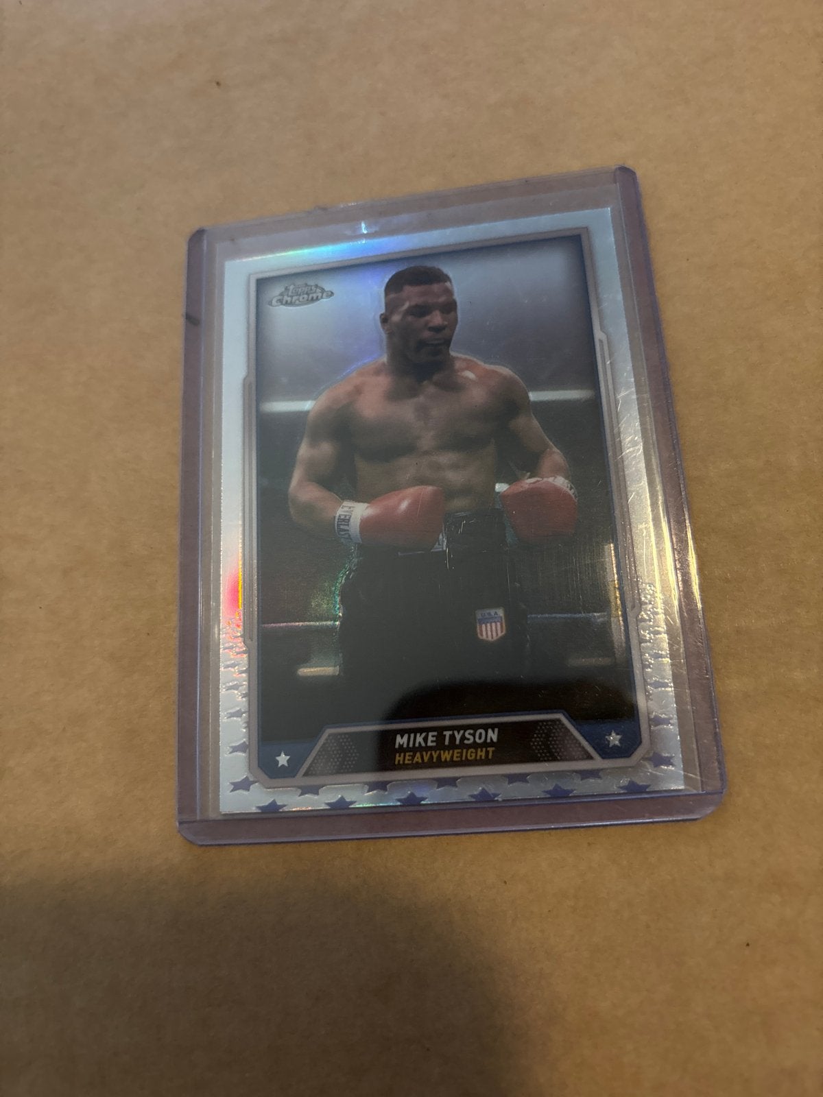 Mike Tyson Topps Chrome Heavyweight Spelerskaart, Ophalen of Verzenden, Zo goed als nieuw, Overige sporten, Spelerskaart