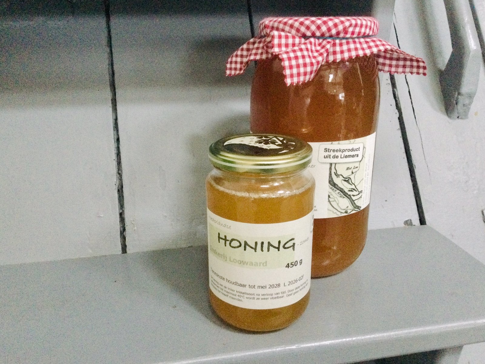 Nederlandse honing direct van de imker; grote potten 1,5 kg!, Ophalen