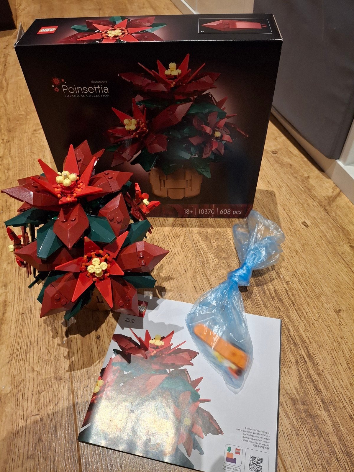 LEGO Poinsettia 10370 - Botanische Collectie, Kinderen en Baby's, Speelgoed | Duplo en Lego, Compleet, Overige thema's, Lego, Ophalen of Verzenden