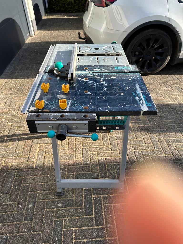 Wolfcraft Master Cut 1200 Werkbank - Zaagtafel, Doe-het-zelf en Verbouw, Werkbanken, Ophalen, Gebruikt, 70 tot 120 cm, Inklapbaar
