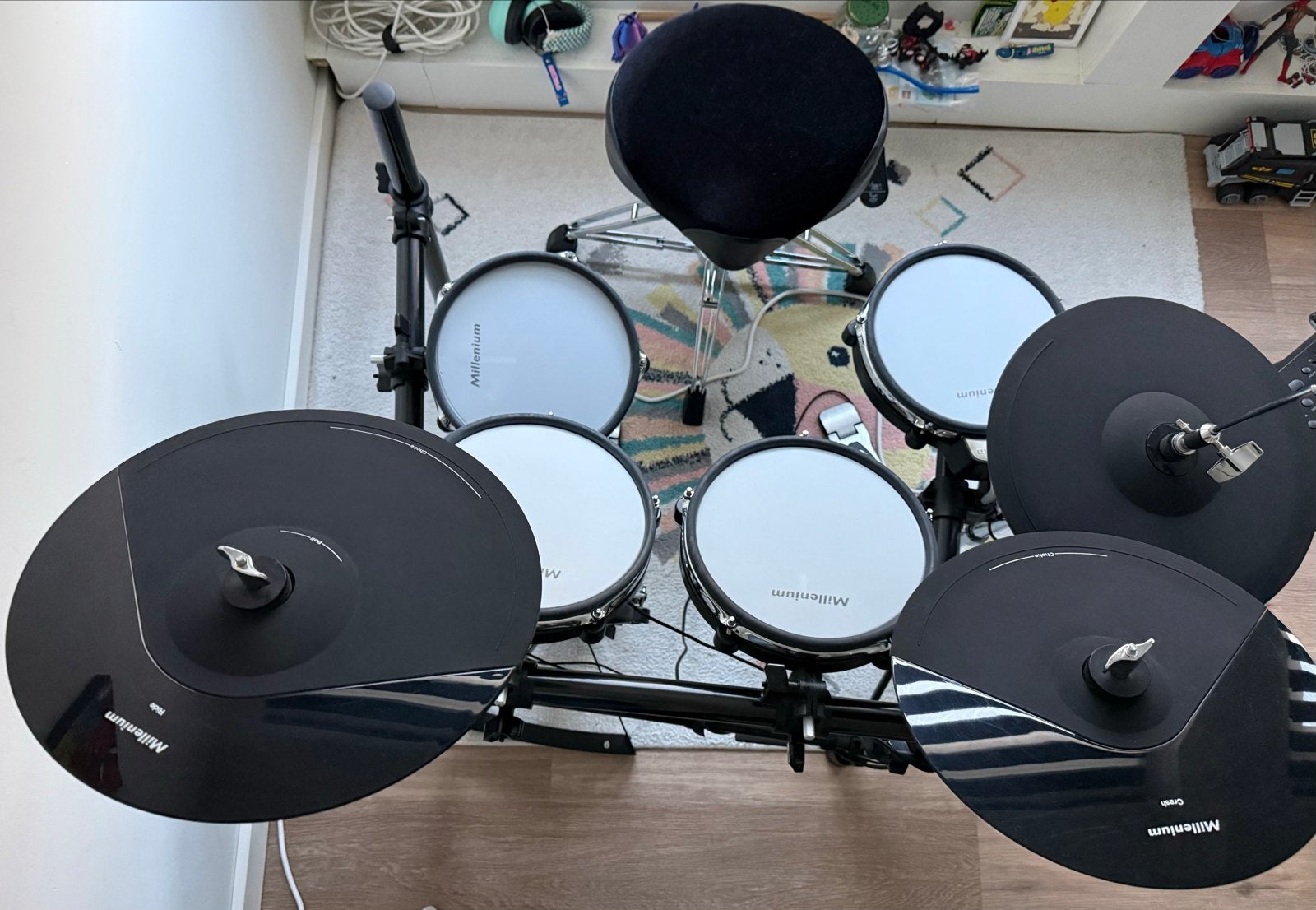 Millenium MPS-750X E-drumstel inclusief luxe kruk, Ophalen, Gebruikt, Overige merken, Elektronisch