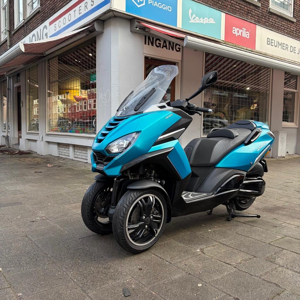 Peugeot Metropolis RS Allure | Amazonite Blue | 13.605 km, 400 cc, Occasion, Bedrijf, Automaat