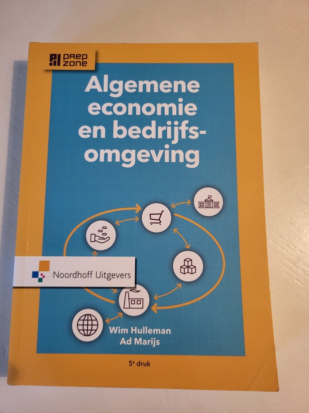 Algemene economie en Bedrijfsomgeving 5e druk, Boeken, Studieboeken en Cursussen, Wim Hulleman, Ad Marijs, Zo goed als nieuw, Gamma