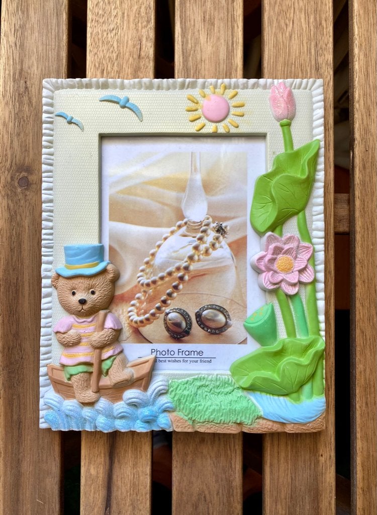 3D Fotolijst met Teddybeer, Ophalen of Verzenden, Nieuw, Standaard fotolijst, Kunststof