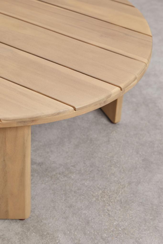 Sklum ovale acacia tafel 100x80cm (nieuw in doos), Ophalen, 100 tot 150 cm, 50 tot 100 cm, Zo goed als nieuw