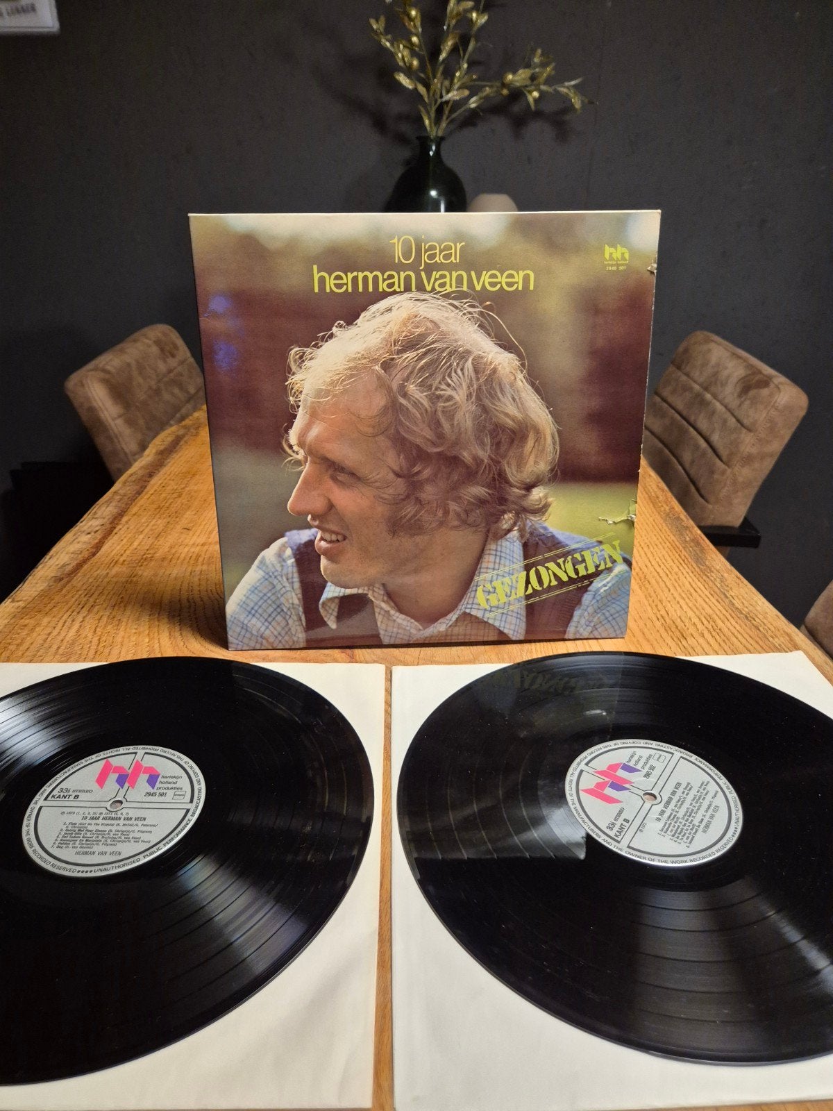 Herman van Veen - 10 Jaar Gezongen Dubbel-LP (Pop), Gebruikt, Ophalen of Verzenden, Dubbel-LP, Pop
