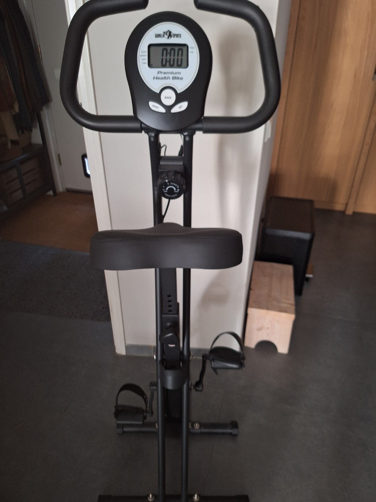 Gorilla premium health bike ergometer fiets x-frame, Ophalen, Zo goed als nieuw, Metaal, Benen