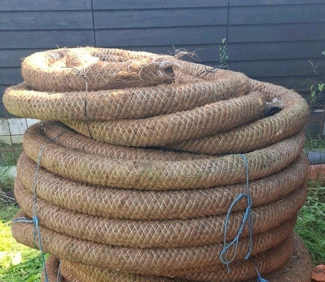Kokos drainage buis 1 rol a 50 m x 80 mm, Ophalen, 6 meter of meer, Nieuw, 80 mm of meer