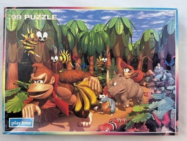 Nintendo Donkey Kong Puzzel 99 Stukjes 1996 Vintage, Coolsingel 104, 3011 AG Rotterdam, Netherlands, Verzenden, Zo goed als nieuw