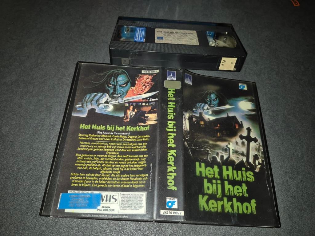 Het huis bij het kerkhof op VHS! Lucio Fulci horror op EMI, Vanaf 16 jaar, Ophalen of Verzenden, Zo goed als nieuw, Horror