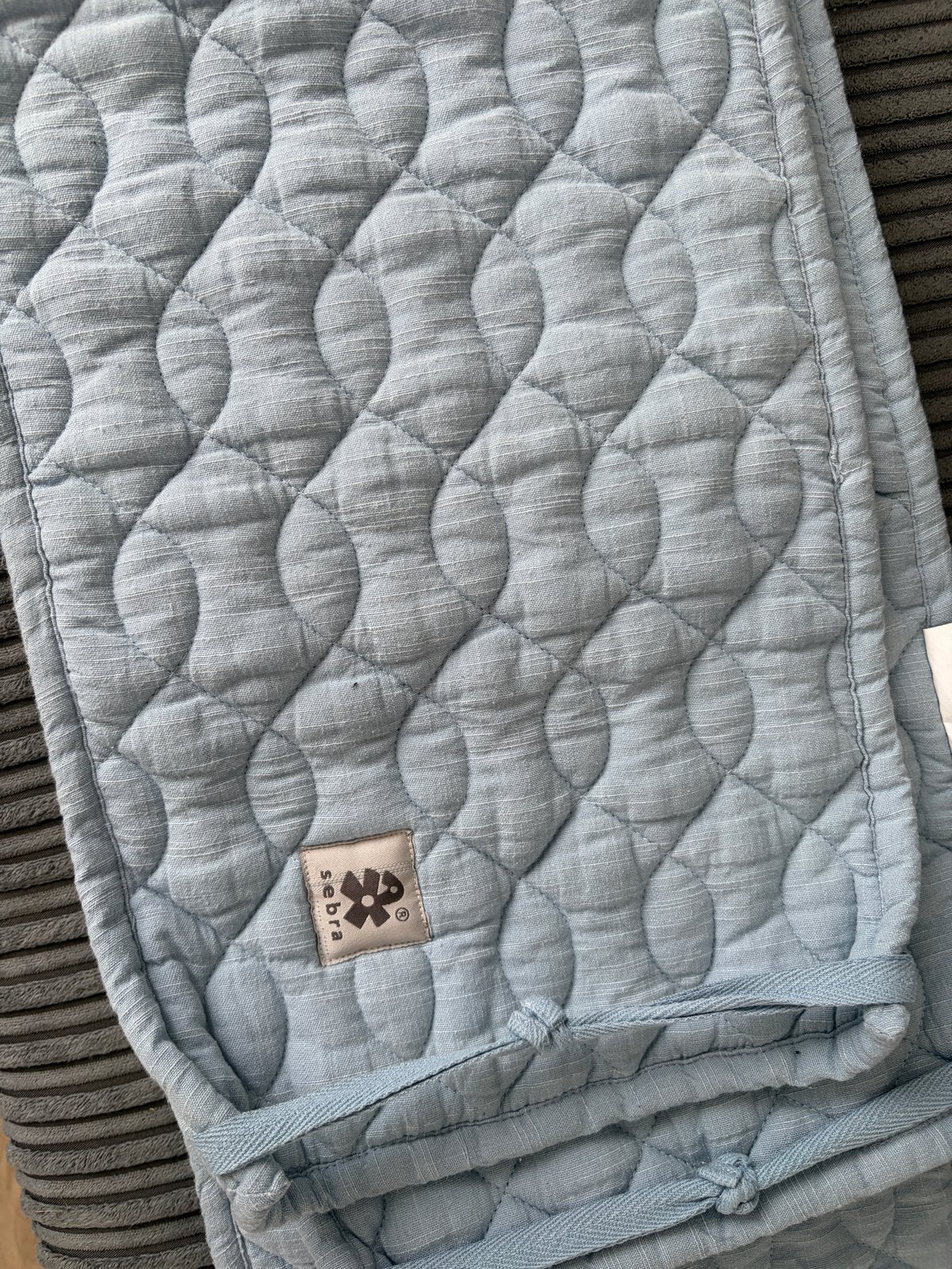 Sebra bedbumper - Powder Blue (lichtblauw), Overige merken, Ophalen of Verzenden, Zo goed als nieuw, Bedomrander