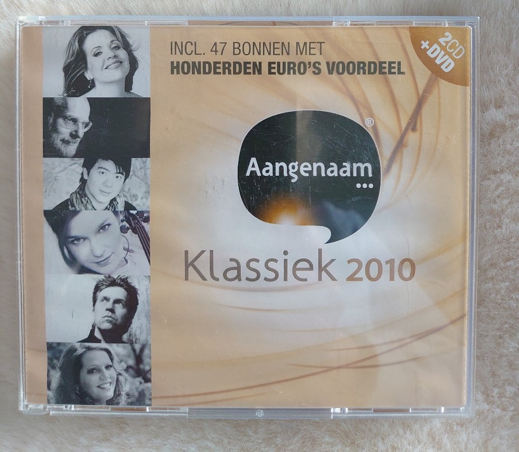 2x cd en dvd Aangenaam Klassiek 2010, Verzenden, Classicisme, Zo goed als nieuw, Overige typen