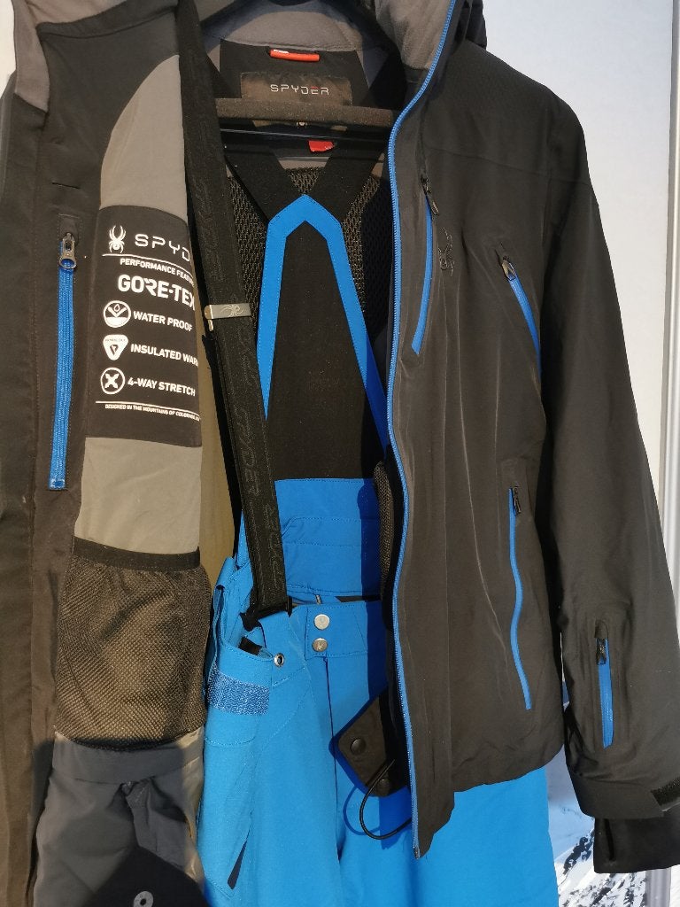 Spyder Skipak, Pinnacle GTX, Dare, L/52 zwart/blauw, Recco, Maat 52/54 (L), Ophalen of Verzenden, Spyder, Gedragen
