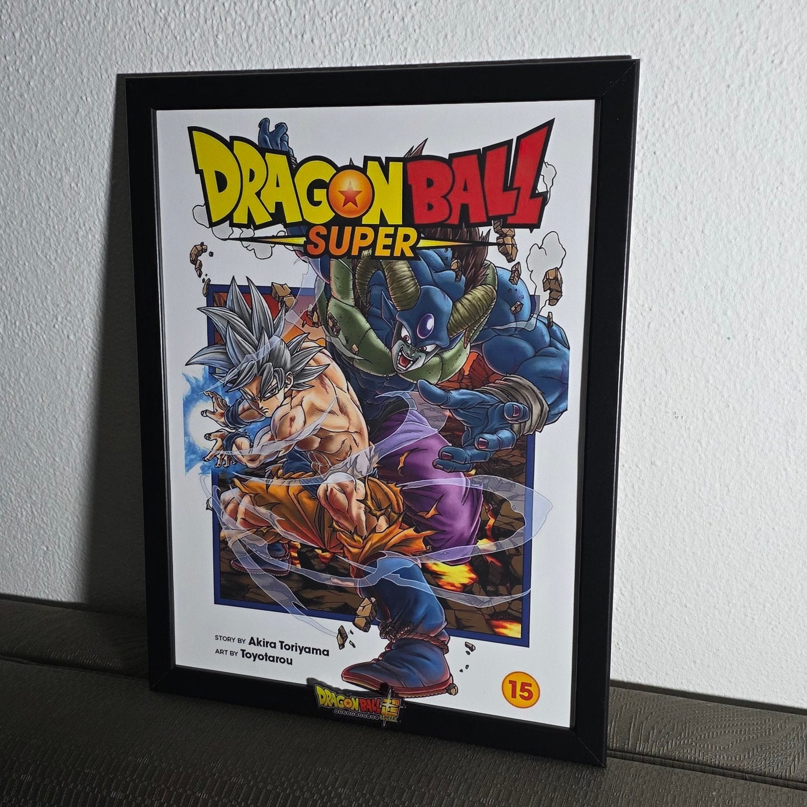 Dragon Ball Super Manga Vol 15 Ingelijste Poster 30x40cm, Ophalen of Verzenden, Zo goed als nieuw, Film en Tv