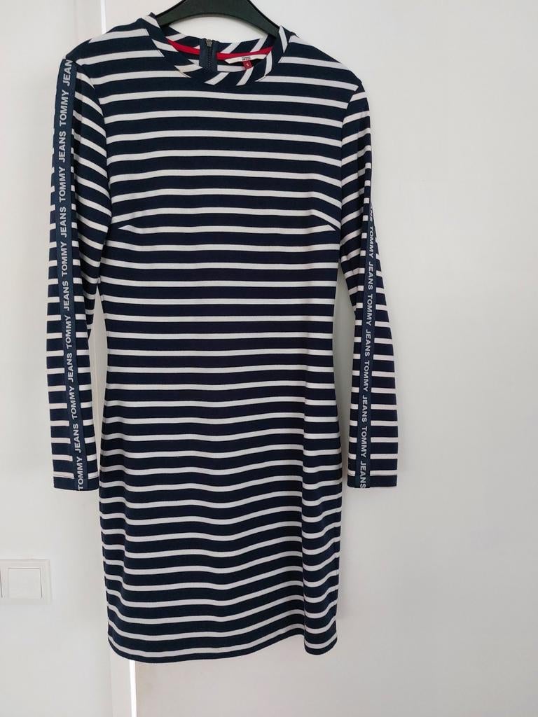 als Nieuw! Supermooie Tommy Jeans jurk maat S, Blauw, Nieuw, Ophalen of Verzenden, Knielengte