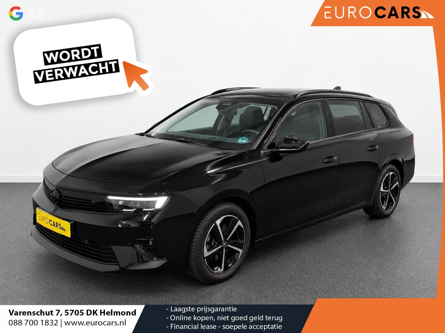 Opel Astra Sports Tourer 1.2 Turbo Ultimate Panoramadak Navi, Auto's, Opel, Stof, 1199 cc, Zwart, 3 cilinders