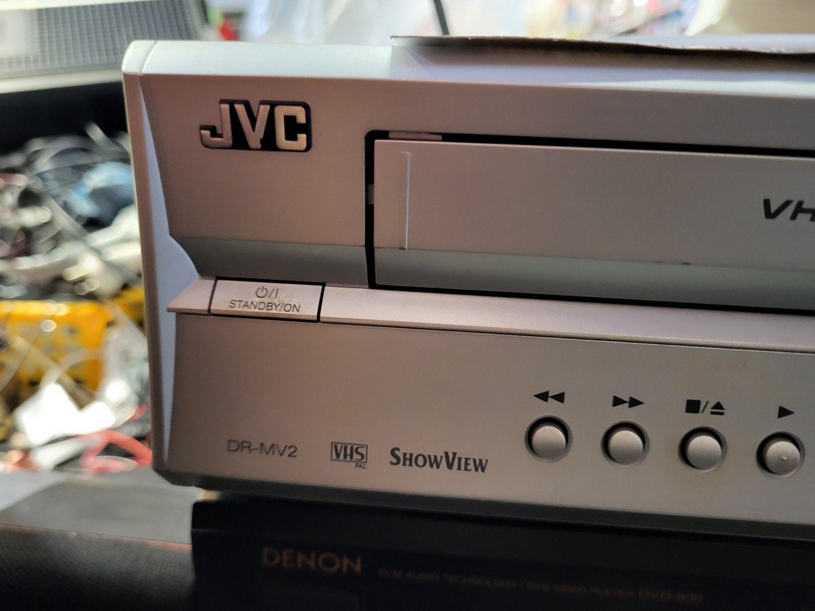 JVC DR-MV2 DVD + VHS Recorder - Defect, Ophalen of Verzenden, Niet werkend, VHS-speler of -recorder