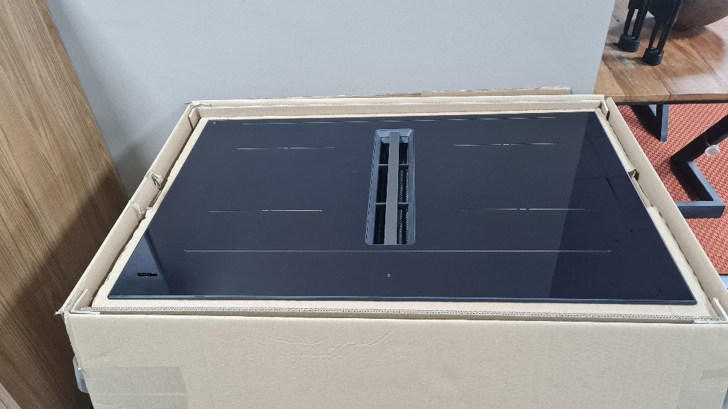Nieuwe A-merk inductiekookplaat met afzuiging, Premium model, Ophalen, 50 tot 100 cm, Minder dan 100 cm, 25 tot 50 cm