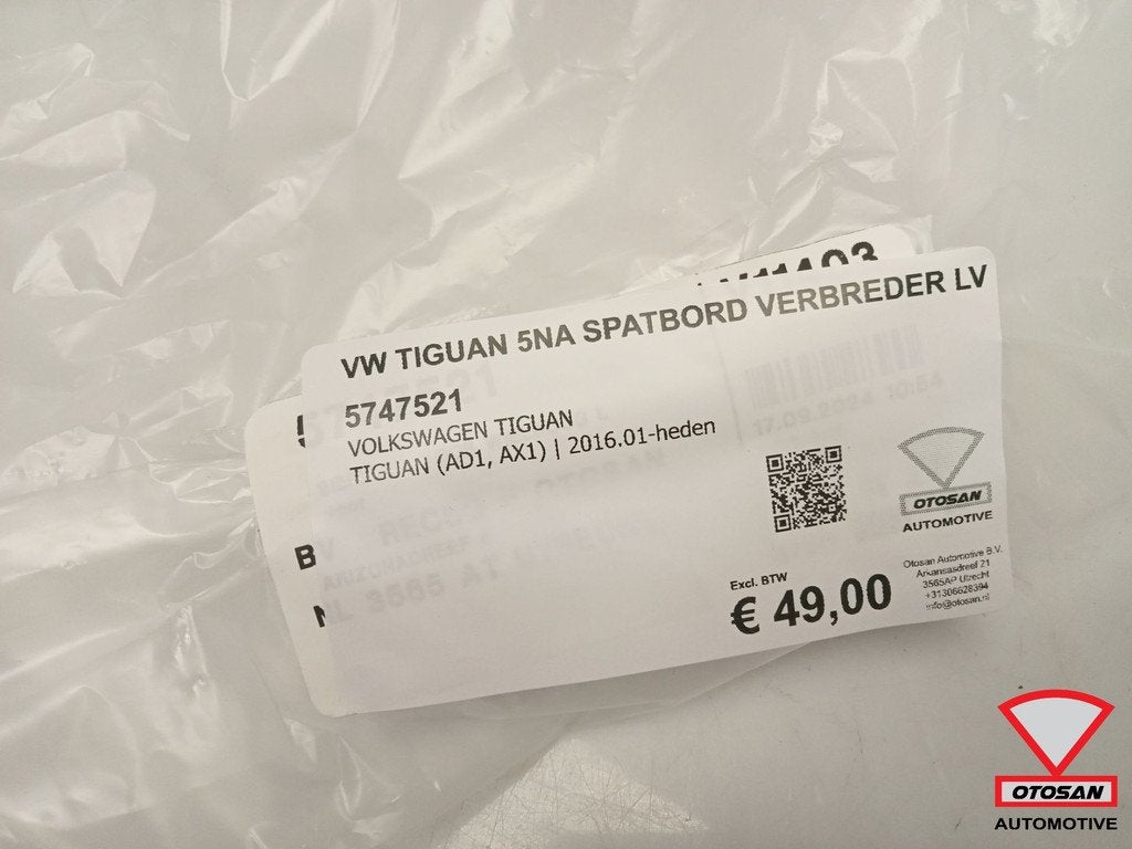 VW Tiguan 5NA Spatbord Wielkast Verbreder Links Voor Nieuw!, Auto-onderdelen, Carrosserie en Plaatwerk, Volkswagen, Volkswagen AG
