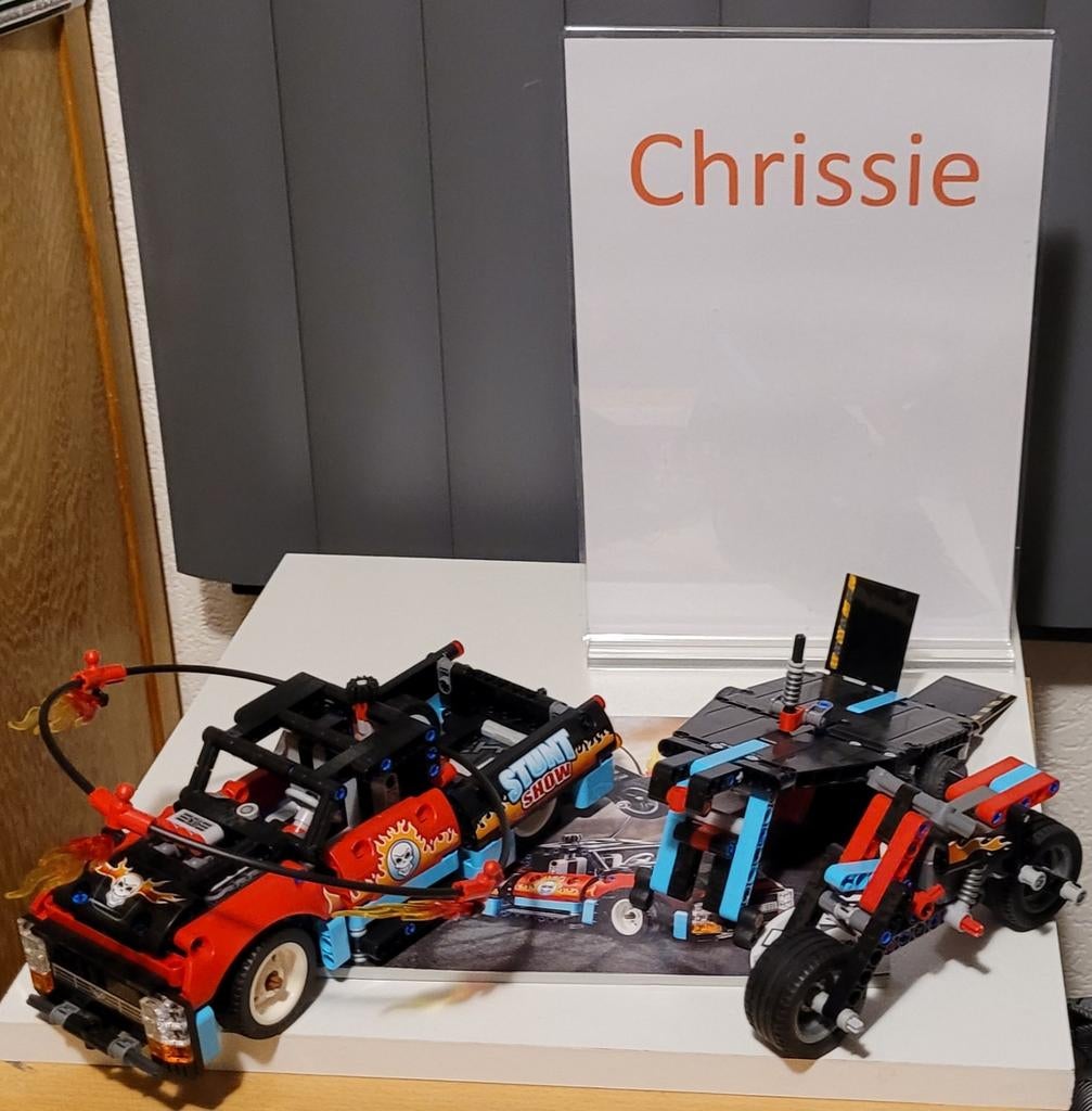 LEGO Technic 42106 Stuntshow Truck & Motorfiets, Ophalen, Gebruikt, Complete set, Lego