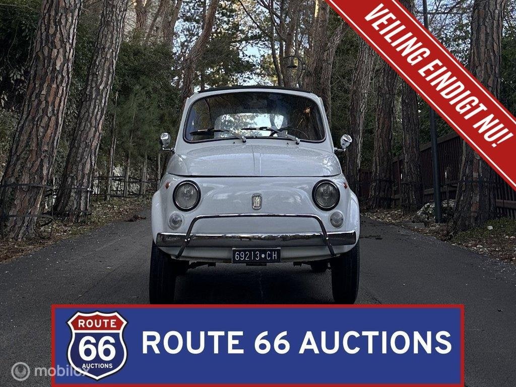 Fiat 500 L | 1969 | Route 66 Auctions, Auto's, Overige carrosserieën, Zwart, Bedrijf, Handgeschakeld