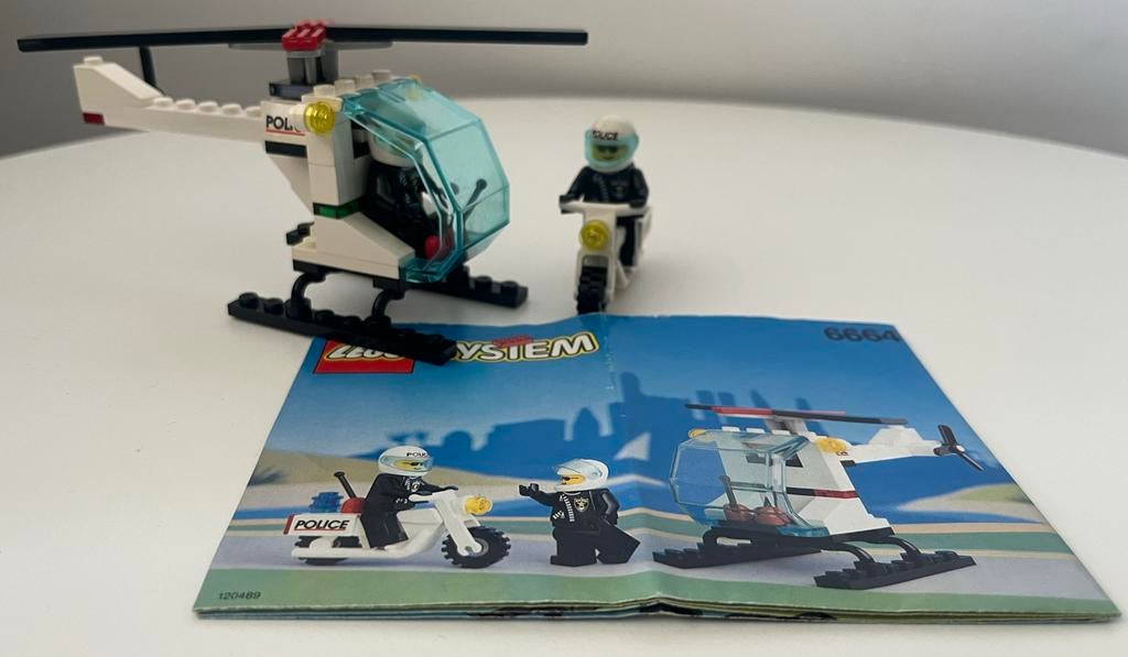 Lego 6664 Chopper Cops incl. bouwinstructie, Compleet, Lego, Ophalen of Verzenden, Complete set