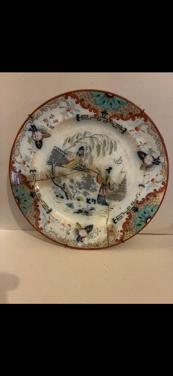 Antiek aardenwerk bord, Ophalen of Verzenden
