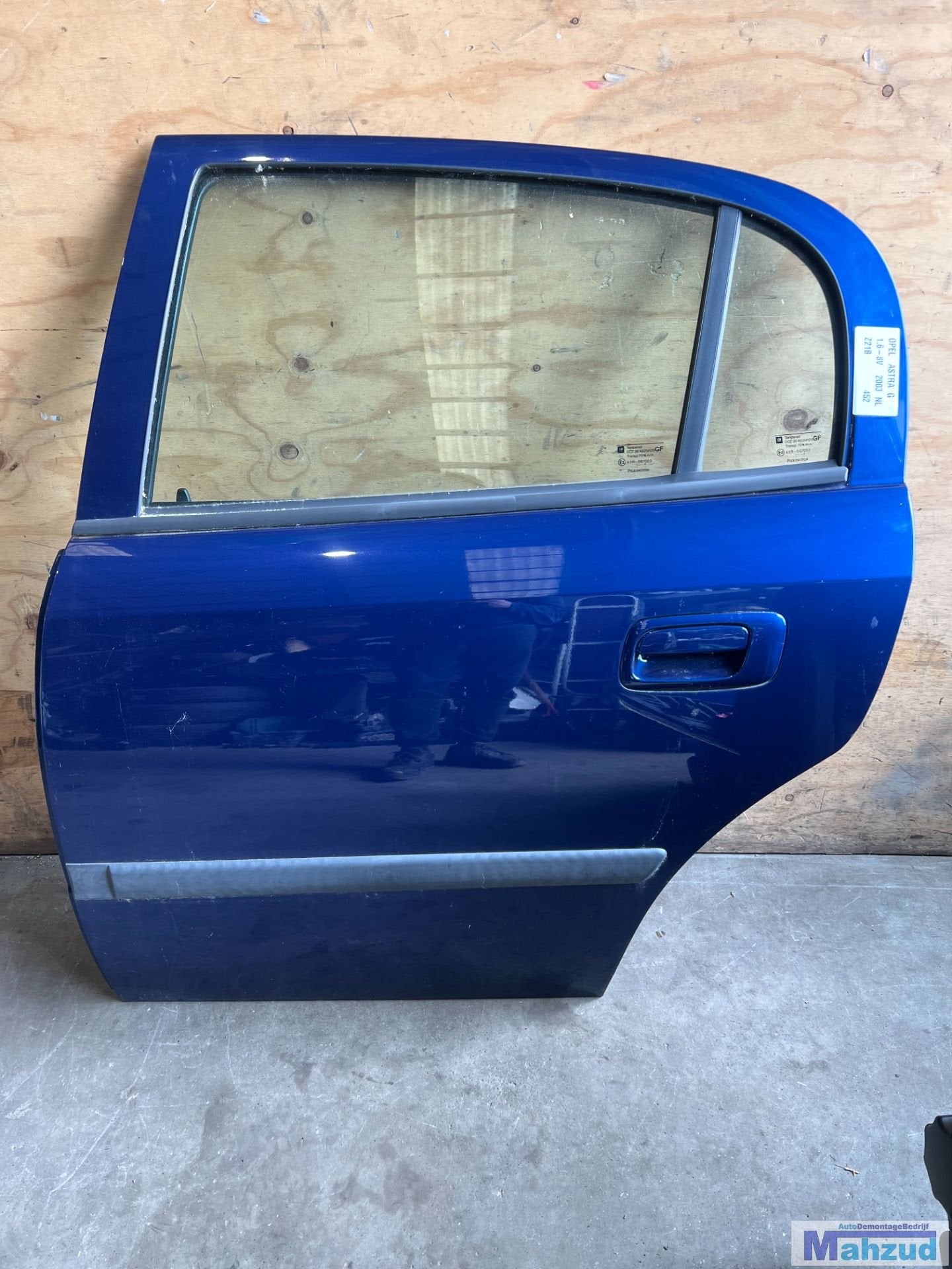 OPEL ASTRA G HATCHBACK blauw Z21B links achter deur 1998-200, Gebruikt, Deur, Opel Automobile GmbH, Ophalen of Verzenden