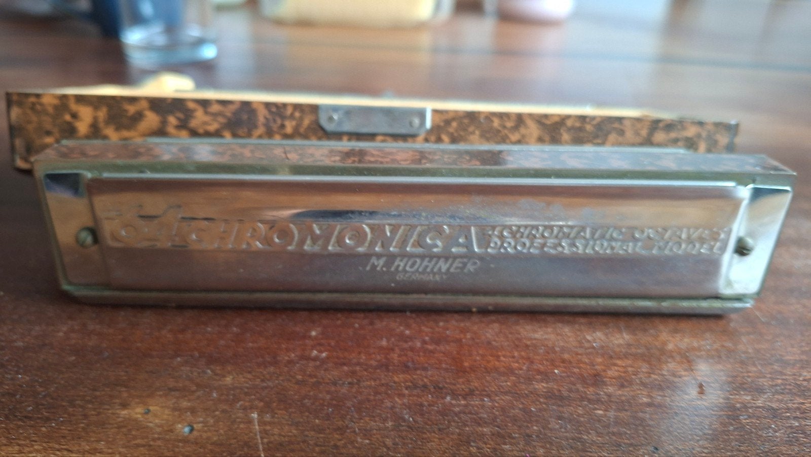 M. Hohner Chromonica Mondharmonica met doosje, Gebruikt, Overige typen, Chromatisch, Ophalen of Verzenden
