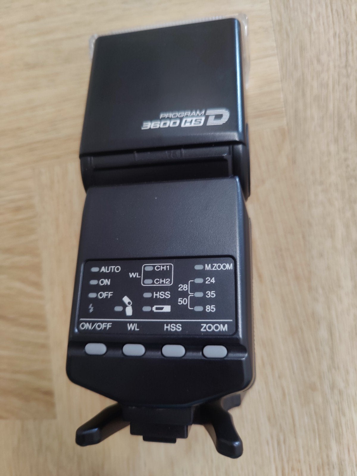 Minolta Program 3600HS(D) Flitser - Losse of 2e flitser, Ophalen of Verzenden, Gebruikt, Overige merken, Kantelbaar
